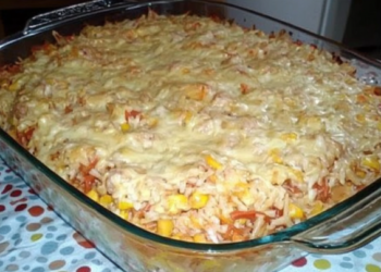 Receita de Arroz de Forno com Presunto e Queijo: Simples e Saboroso