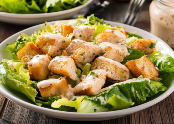 Salada Caesar com Frango: Uma Opção Leve e Saborosa para o Dia a Dia