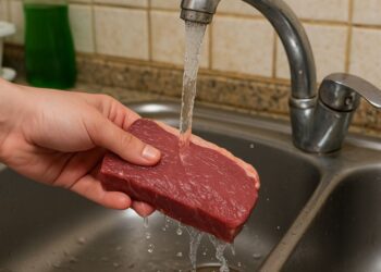 Você lava carne antes de cozinhar? Descubra os riscos dessa prática