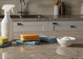 Como limpar superfícies de mármore e granito na cozinha