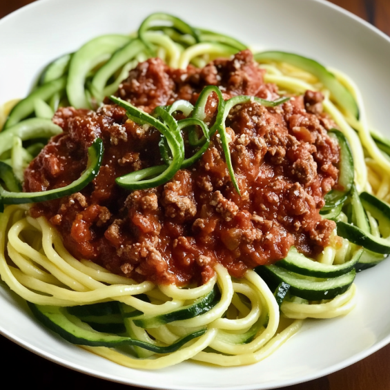 Macarrão de Abobrinha com Carne Moída: Rápido e Nutritivo
