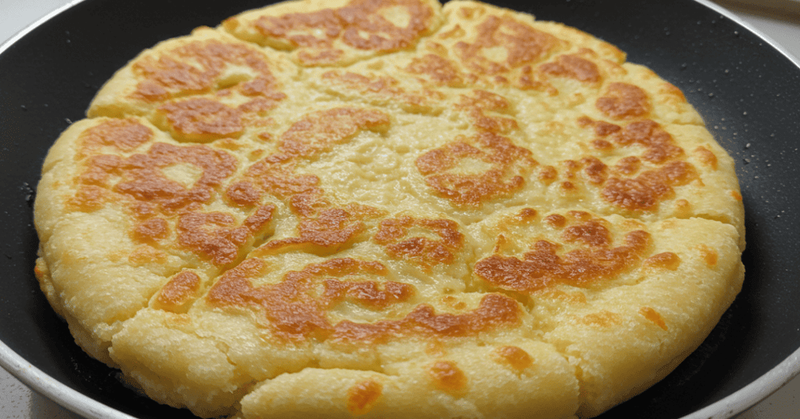 Receita Fácil de Pão de Queijo de Frigideira para o Seu Café da Manhã