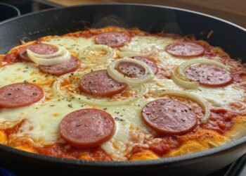 Aprenda a fazer pizza de frigideira com massa simples e deliciosa