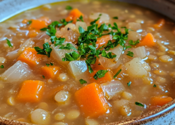 Sopa de Lentilha com Cenoura e Cebola: Refeição Nutritiva em Poucos Passos