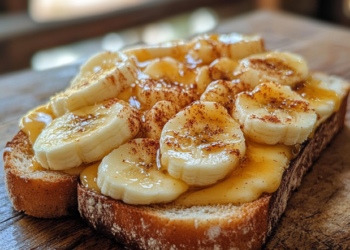 Toast na Air Fryer com Banana, Queijo e Doce de Leite: Experimente Agora!
