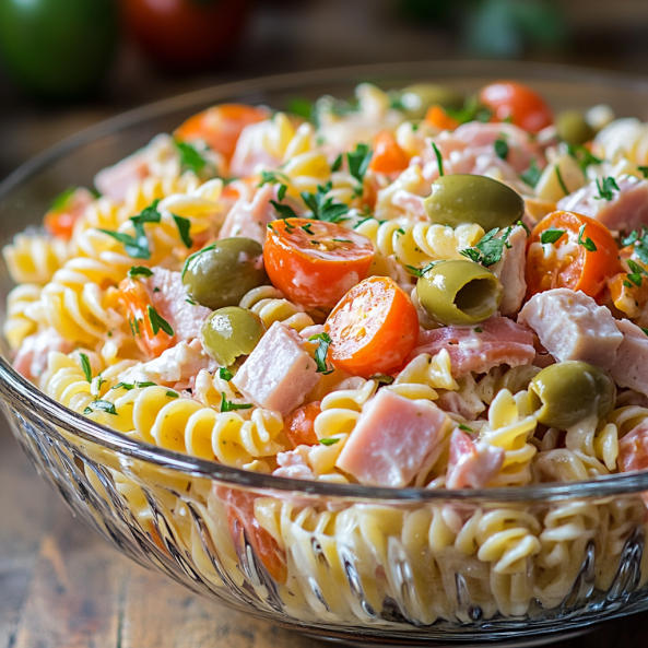 Salada de Macarrão Colorida e Cremosa para sua Ceia de Natal