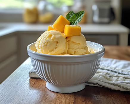 Sorvete de Manga Caseiro: Receita Simples e Refrescante