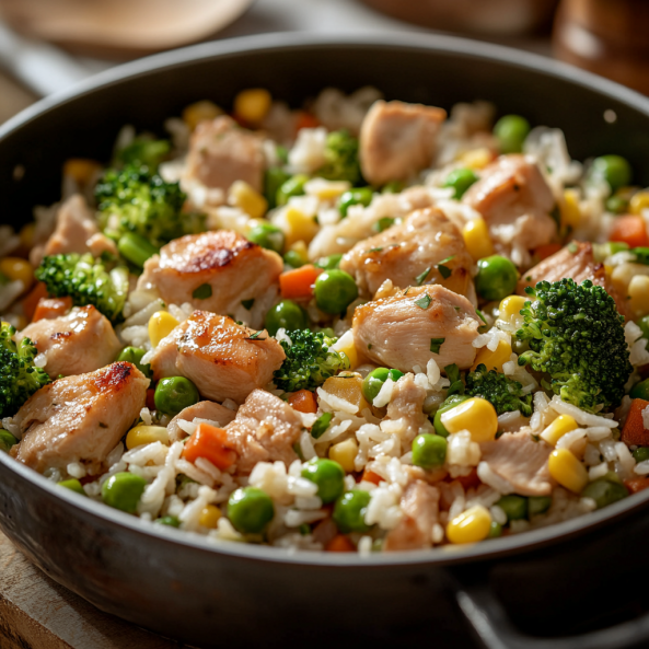 Arroz com Frango e Legumes: Refeição Completa em Uma Só Panela