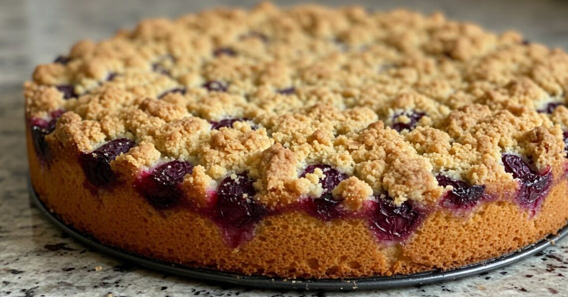 Receita de Cuca de Uva: Massa Fofinha e Farofa Crocante