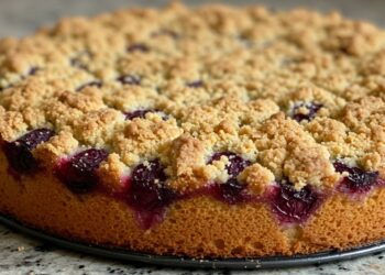 Receita de Cuca de Uva: Massa Fofinha e Farofa Crocante