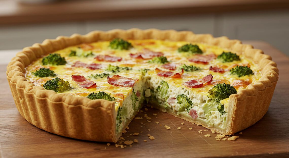 Torta de Brócolis com Bacon: Uma Receita Cremosa e Cheia de Sabor!