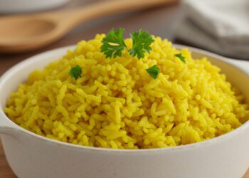Arroz com Açafrão: Simples, Soltinho e Saboroso!