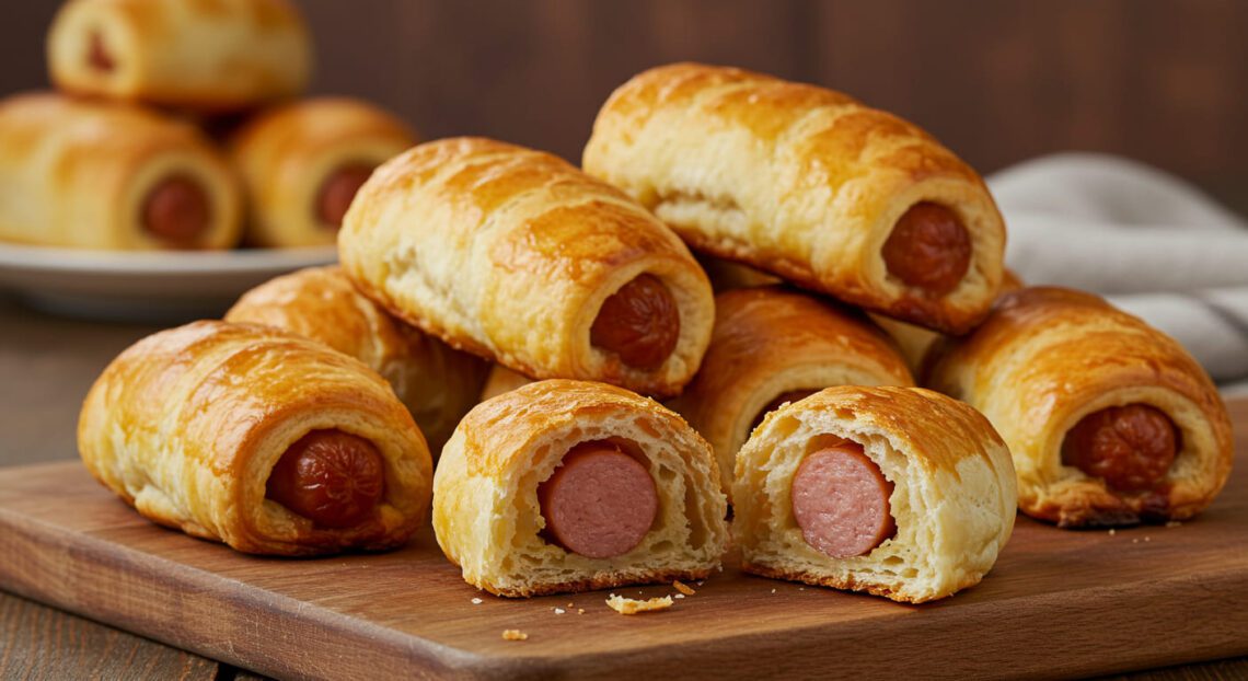 Receita de Enroladinho de Salsicha com Massa Fofinha