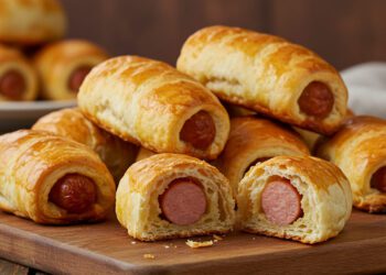 Receita de Enroladinho de Salsicha com Massa Fofinha