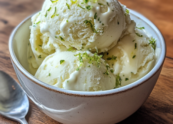 Sorvete de Limão Cremoso com Apenas 3 Ingredientes