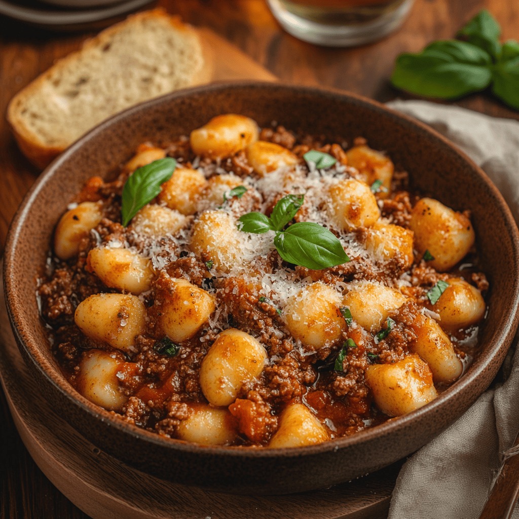 Nhoque à Bolonhesa Simples: Macio, Saboroso e Irresistível!