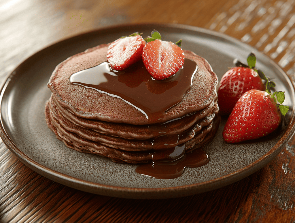 Panqueca de Chocolate Simples e Fofinha: Pronta em Minutos!