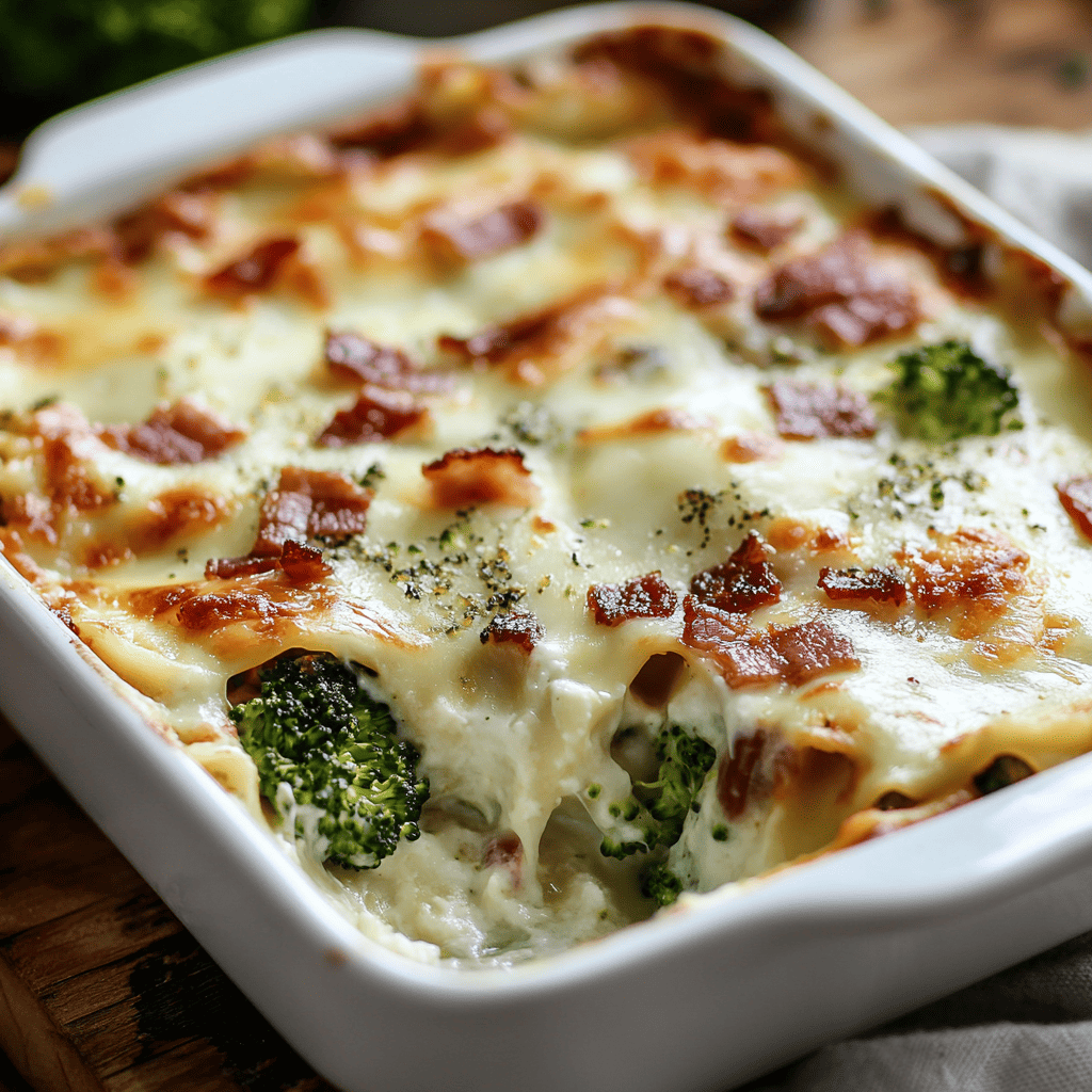 Surpreenda-se com Essa Lasanha de Brócolis e Bacon!