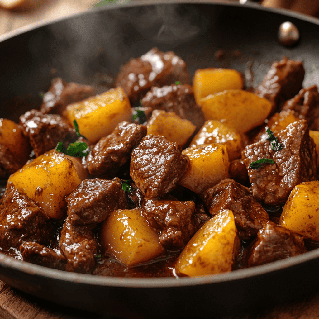 Picadinho de Carne com Batata na Frigideira: Simples e Delicioso!