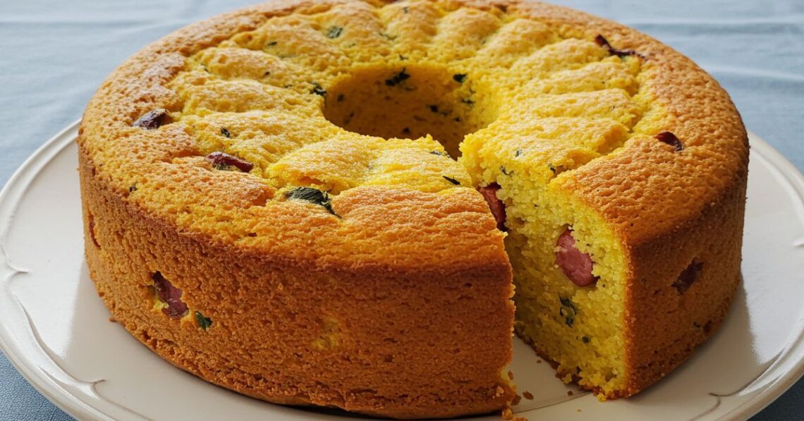 Bolo salgado de milho com calabresa: lanche fácil e rápido