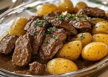 Essa carne de panela com batatinhas derrete na boca!