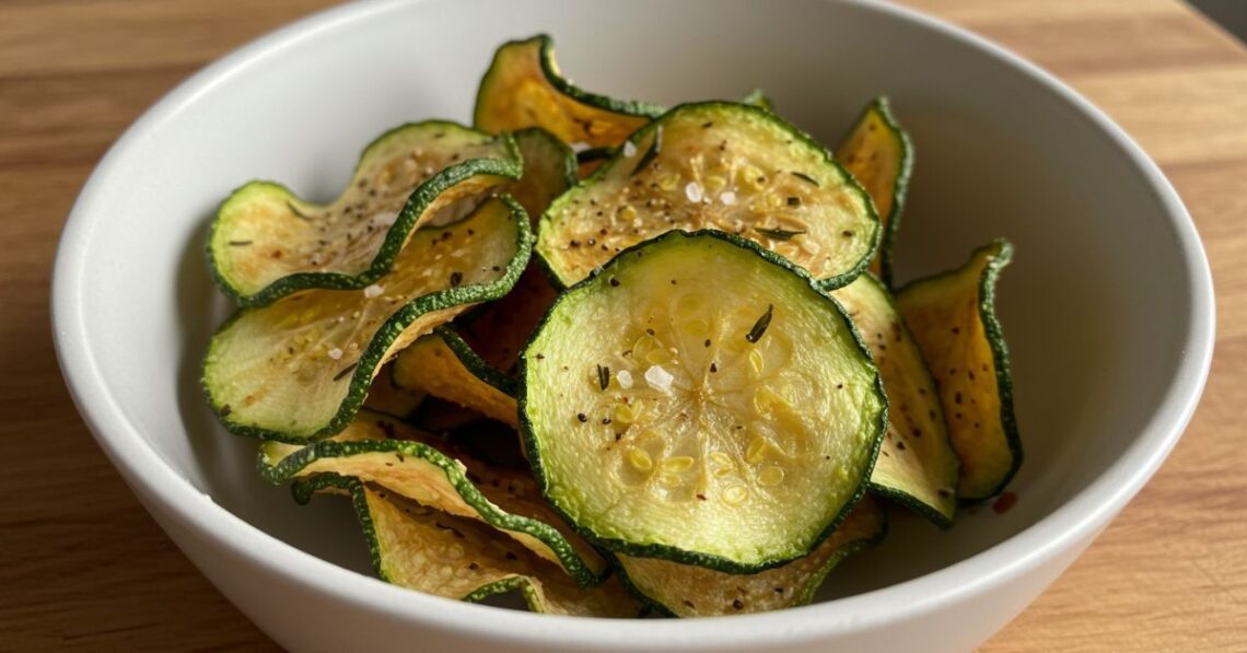 Chips de abobrinha na airfryer: crocantes e saudáveis
