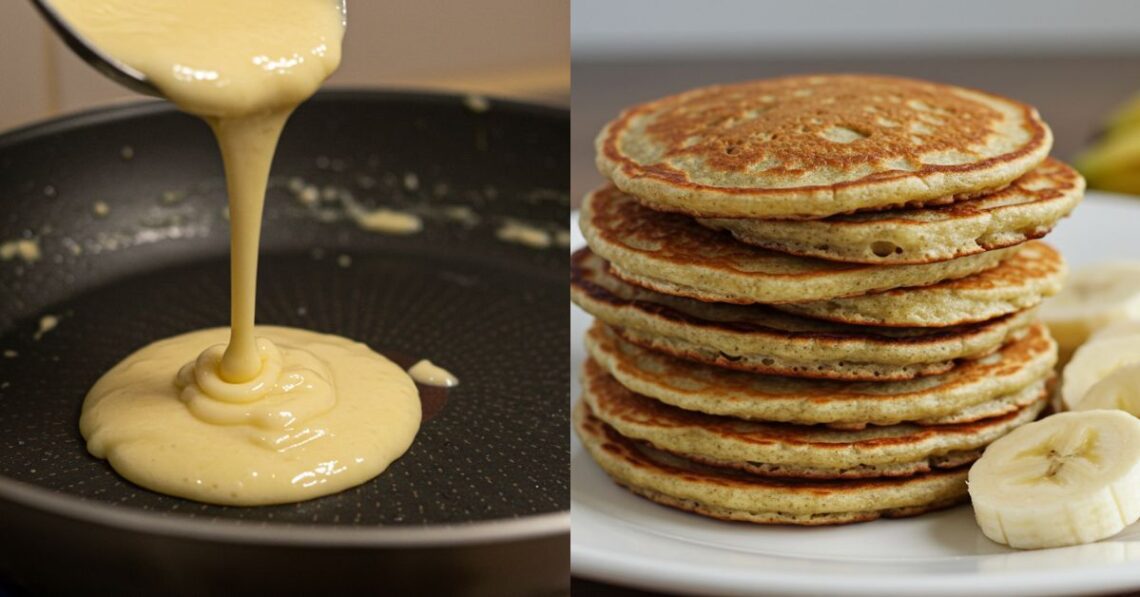 Fiz essa panqueca com banana e só mais um ingrediente (virou vício!)