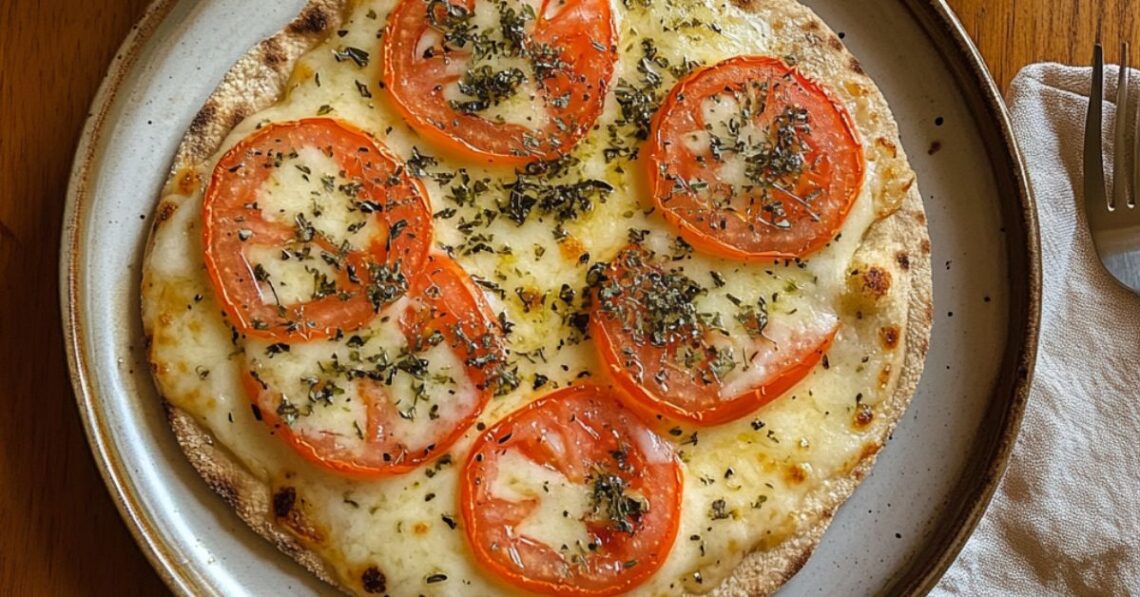 Essa pizza com pão sírio é a salvação dos dias corridos