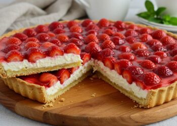 Receita de torta de morango: linda e deliciosa