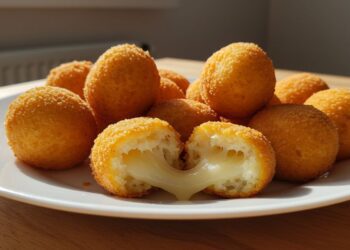Bolinha de queijo com 3 ingredientes: só misturar e fritar