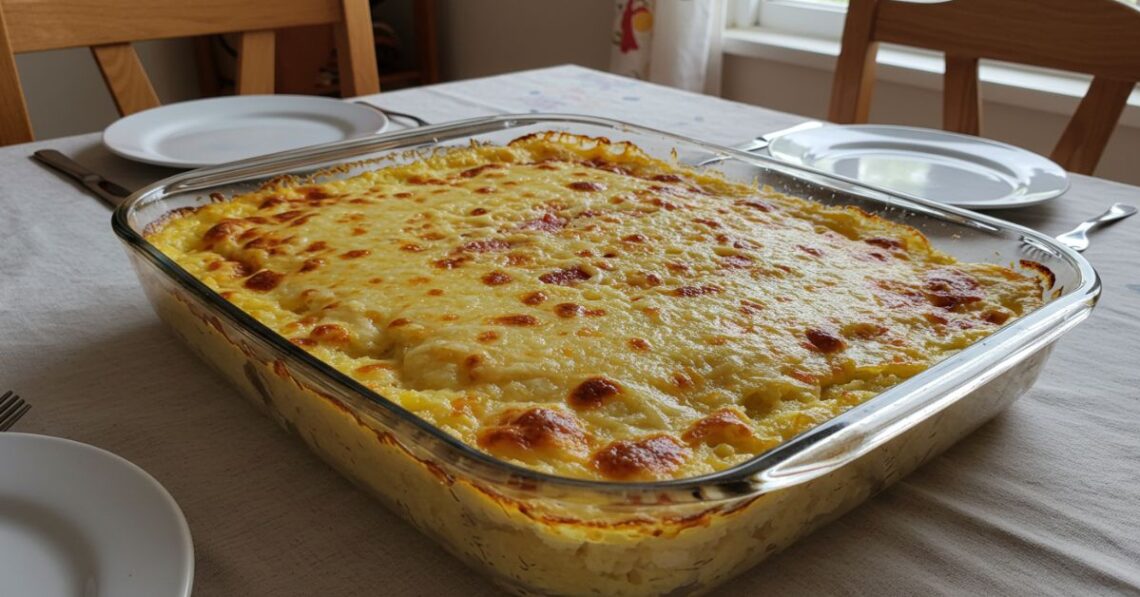 Escondidinho de mandioca com frango desfiado: uma delícia no forno