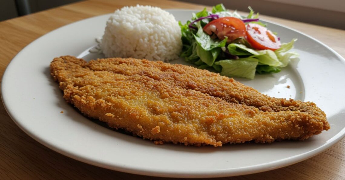 Filé de tilápia à milanesa com casquinha crocante