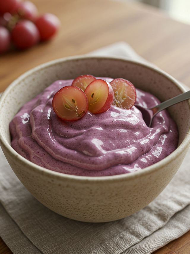 Sorvete de Uva Fit com 2 Ingredientes: Rápido e Delicioso