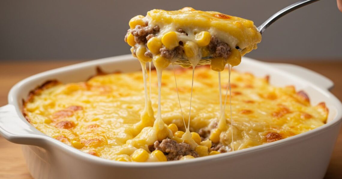 Faça hoje: carne moída com creme de milho e queijo gratinado