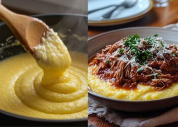 Essa polenta com ragu de carne é de comer rezando – veja o passo a passo