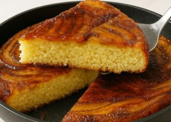 Faça hoje mesmo esse bolo de banana delicioso na frigideira