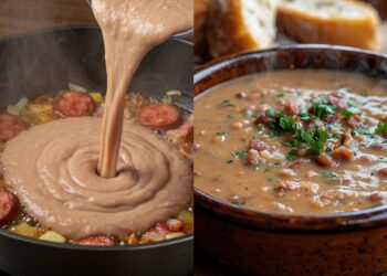 Fez frio aí? Então corre preparar esse caldo de feijão com bacon e calabresa