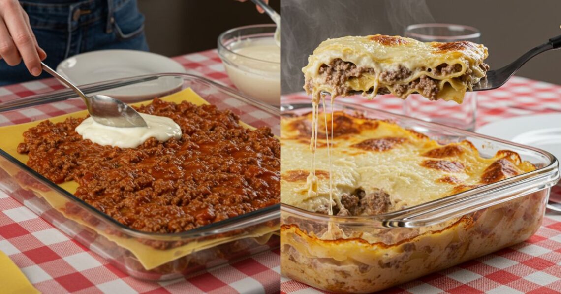 Lasanha de carne com molho branco: receita que faz sucesso!