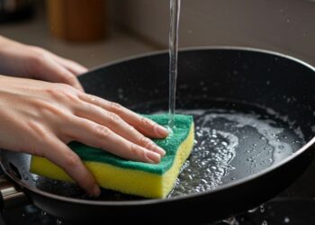 O jeito correto de lavar panelas antiaderentes para elas durarem muito mais