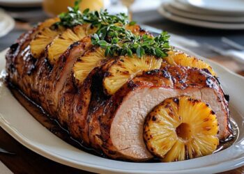 Almoço de dia das mães com lombo suíno com abacaxi: prático e saboroso