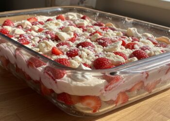 Sobremesa de morango com suspiros que fica pronta em 10 minutos