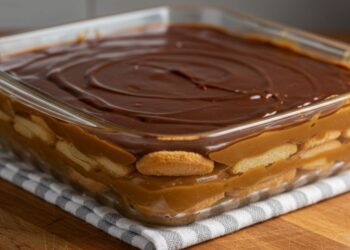 A sobremesa mais fácil do mundo: pavê de doce de leite com chocolate