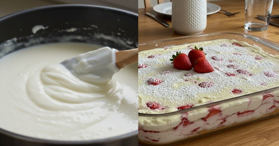 Pavê de ninho com morango: sobremesa simples e irresistível