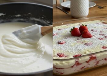 Pavê de ninho com morango: sobremesa simples e irresistível