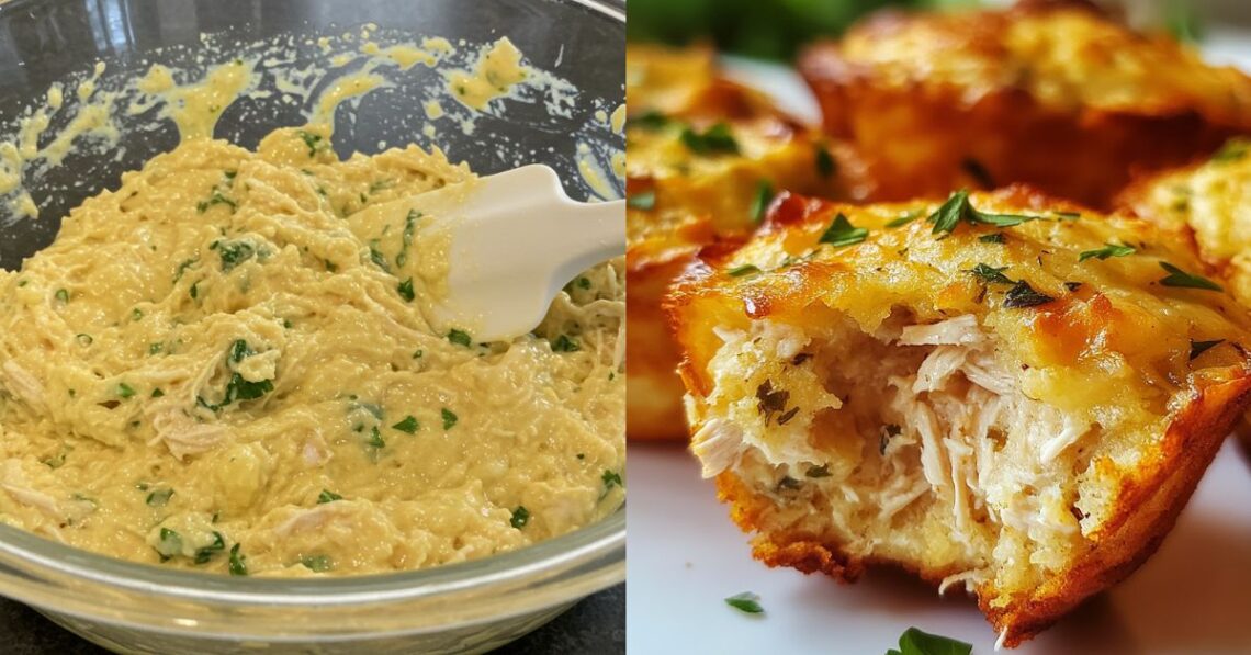 Lanche saudável com poucos ingredientes: tortinha de frango low carb