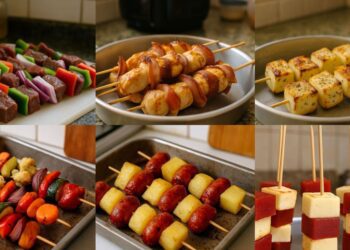 6 ideias de espetinhos criativos para fazer em casa (e como marinar do jeito certo)