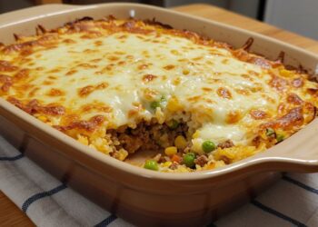 Arroz de forno com carne moída: quem prova, ama!