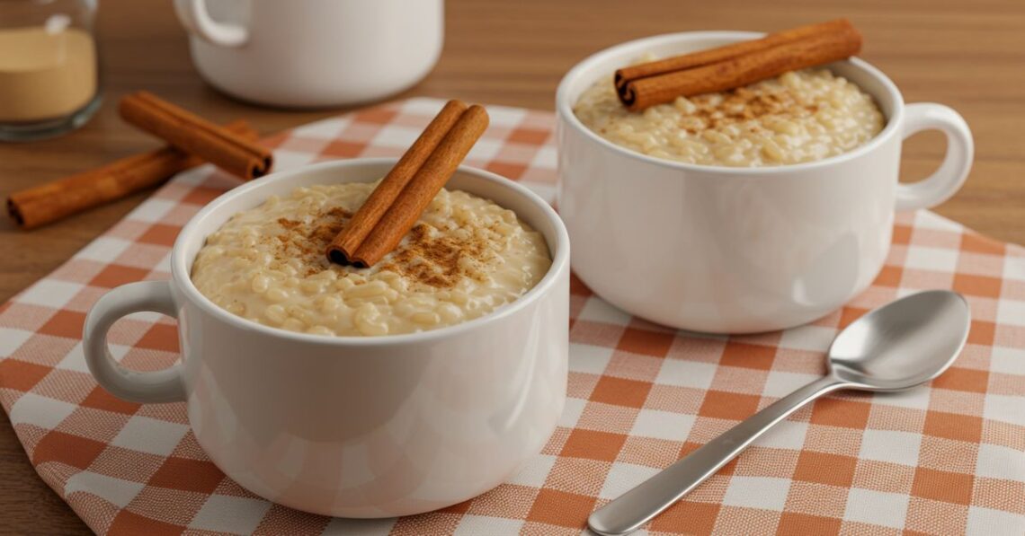 Descubra como fazer um arroz doce com paçoca cremoso e cheio de sabor
