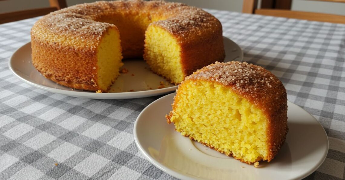 Bolo de fubá com canela: aquele sabor de casa de vó