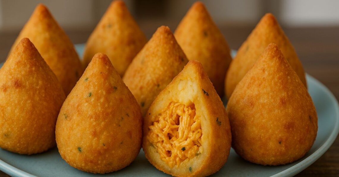 Massa de mandioca na coxinha? Veja como fica ainda mais gostosa!